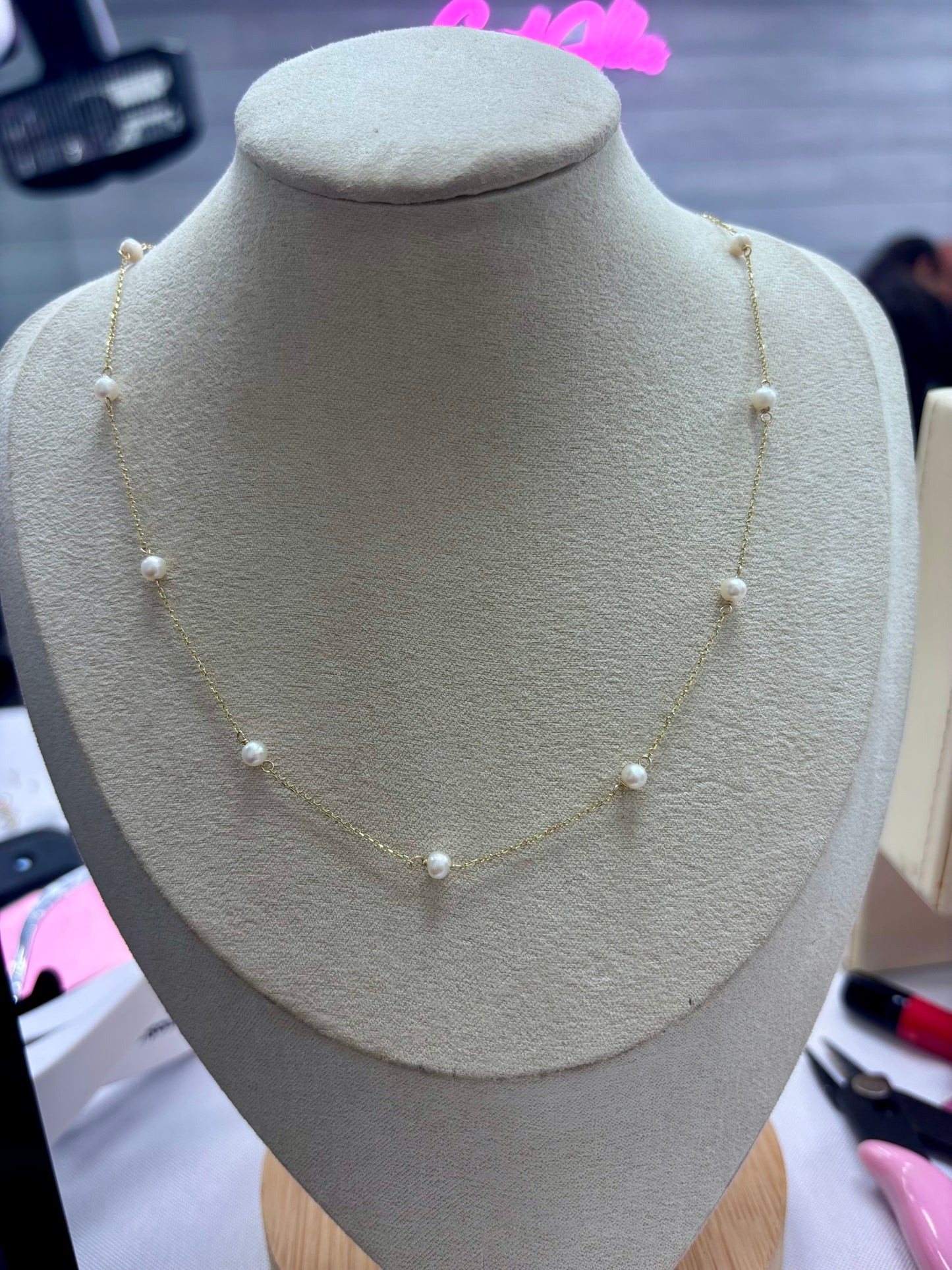 14K Solid Gold Pearls